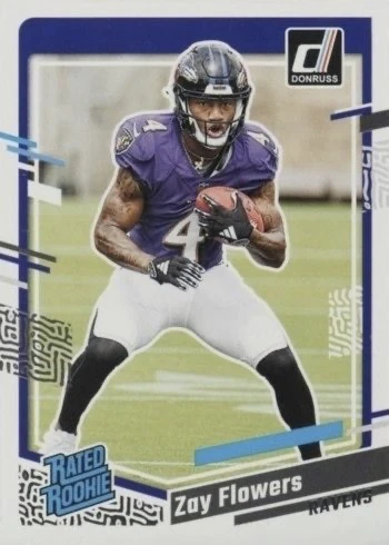 2023 Donruss #307 Zay Flowers Rookie Card 2023 Donruss #307 Zay Flowers Rookie Card