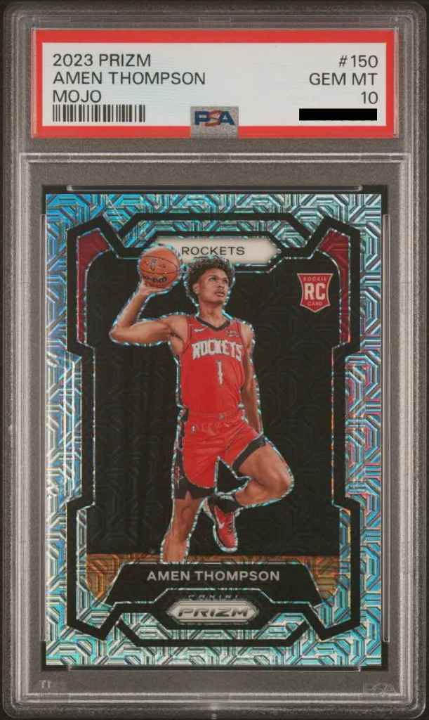 2023 Prizm #150 Amen Thompson Mojo /25 parallel PSA 10