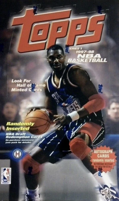 Unopened Box of 1997 Topps Basketball Cards Unopened Box of 1997 Topps Basketball Cards