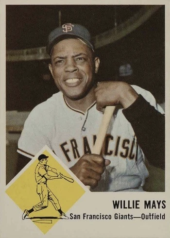 1963 Fleer #5 Willie Mays Baseball Card 1963 Fleer #5 Willie Mays Baseball Card