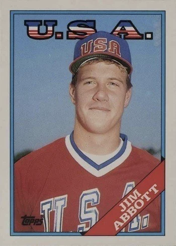 1988 Topps Traded #1T Jim Abbott Rookie Card 1988 Topps Traded #1T Jim Abbott Rookie Card