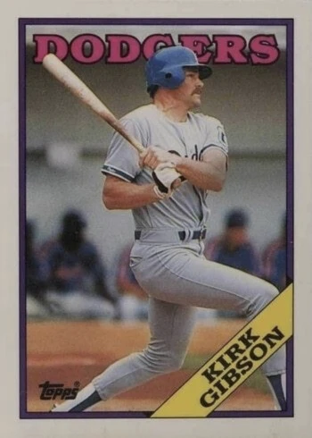 1988 Topps Traded #40T Kirk Gibson Baseball Card 1988 Topps Traded #40T Kirk Gibson Baseball Card