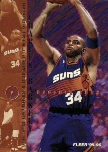 1995 Fleer #142 Charles Barkley Basketball Card 1995 Fleer #142 Charles Barkley Basketball Card