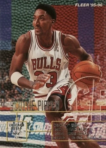 1995 Fleer #26 Scottie Pippen Basketball Card 1995 Fleer #26 Scottie Pippen Basketball Card
