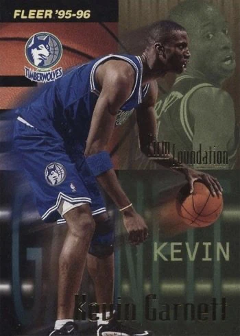1995 Fleer #335 Firm Foundations Kevin Garnett Basketball Card 1995 Fleer #335 Firm Foundations Kevin Garnett Basketball Card