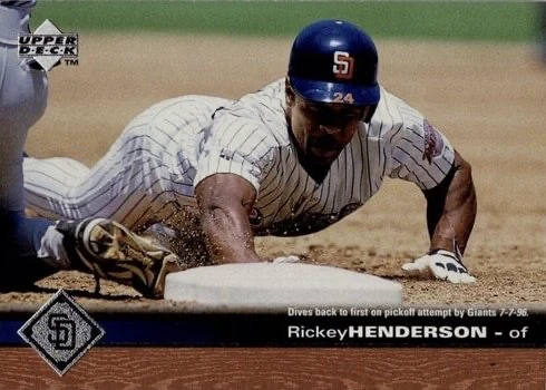 1997 Upper Deck #494 Rickey Henderson Baseball Card 1997 Upper Deck #494 Rickey Henderson Baseball Card