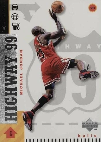 1998 Upper Deck #290 Highway 99 Michael Jordan Basketball Card 1998 Upper Deck #290 Highway 99 Michael Jordan Basketball Card