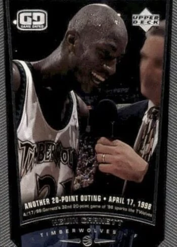 1998 Upper Deck #94 Kevin Garnett Basketball Card 1998 Upper Deck #94 Kevin Garnett Basketball Card