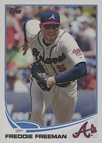 2013 Topps #105 Freddie Freeman Baseball Card 2013 Topps #105 Freddie Freeman Baseball Card