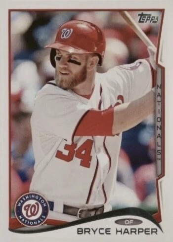 2014 Topps #100 Bryce Harper Baseball Card 2014 Topps #100 Bryce Harper Baseball Card