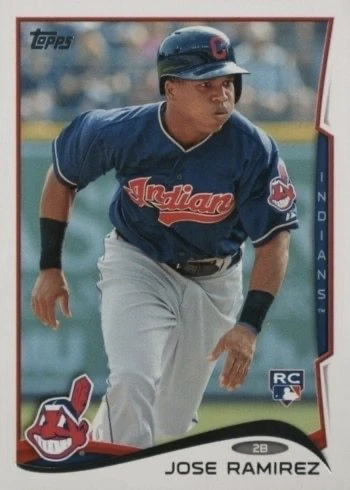 2014 Topps #424 Jose Ramirez Rookie Card 2014 Topps #424 Jose Ramirez Rookie Card