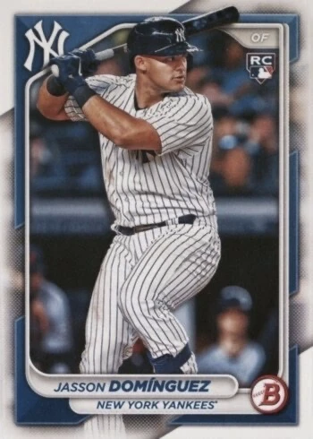2024 Bowman #17 Jasson Dominguez Rookie Card 2024 Bowman #17 Jasson Dominguez Rookie Card