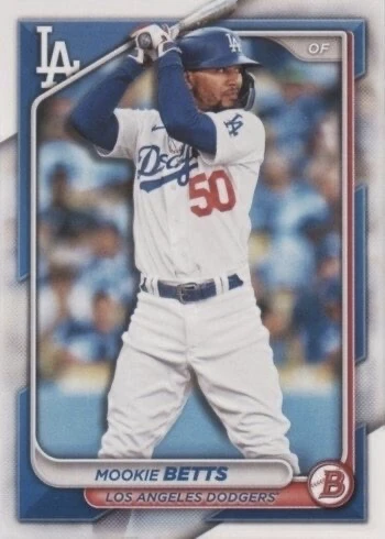 2024 Bowman #40 Mookie Betts Baseball Card 2024 Bowman #40 Mookie Betts Baseball Card