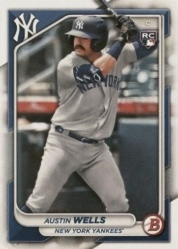 2024 Bowman #87 Austin Wells Rookie Card 2024 Bowman #87 Austin Wells Rookie Card
