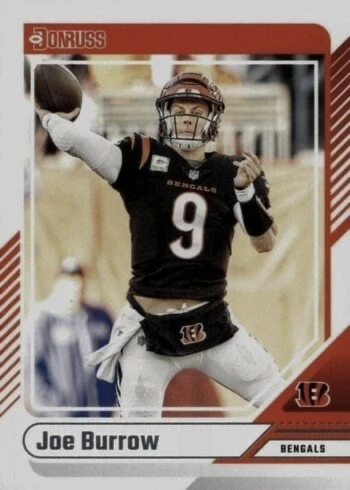 2024 Donruss #10 Joe Burrow Football Card 2024 Donruss #10 Joe Burrow Football Card