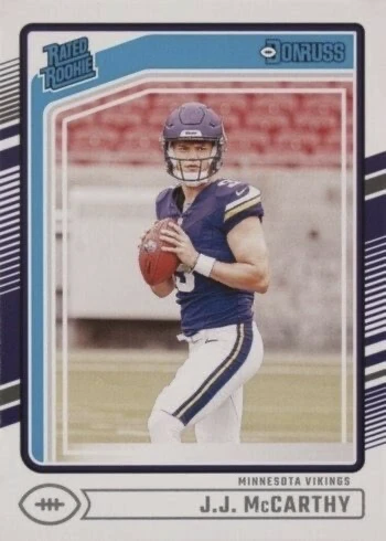 2024 Donruss #303 J.J. McCarthy Rookie Card 2024 Donruss #303 J.J. McCarthy Rookie Card