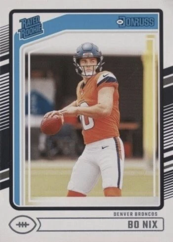 2024 Donruss #369 Bo Nix Rookie Card 2024 Donruss #369 Bo Nix Rookie Card