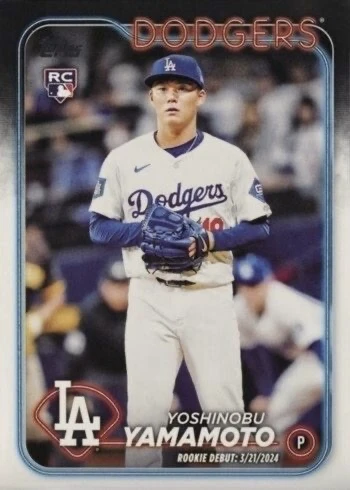 2024 Topps Update #US149 Yoshinobu Yamamoto Baseball Card 2024 Topps Update #US149 Yoshinobu Yamamoto Baseball Card