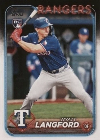 2024 Topps Update #US151 Wyatt Langford Rookie Card 2024 Topps Update #US151 Wyatt Langford Rookie Card