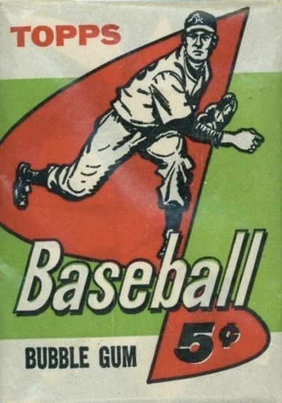 Unopened Pack of 1958 Topps Baseball Cards Unopened Pack of 1958 Topps Baseball Cards