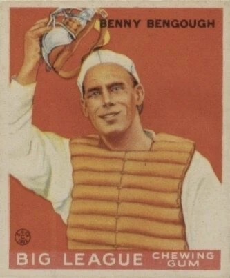 1933 Goudey #1 Benny Bengough Rookie Card 1933 Goudey #1 Benny Bengough Rookie Card