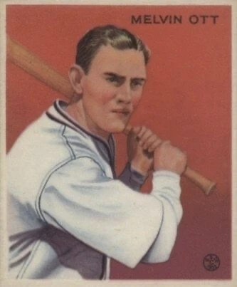 1933 Goudey #207 Mel Ott Rookie Card 1933 Goudey #207 Mel Ott Rookie Card