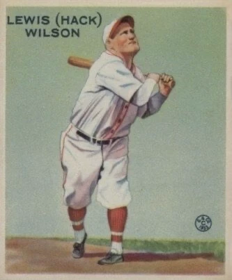 1933 Goudey #211 Hack Wilson Rookie Card 1933 Goudey #211 Hack Wilson Rookie Card