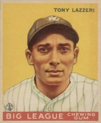 1933 Goudey #31 Tony Lazzeri Baseball Card 1933 Goudey #31 Tony Lazzeri Baseball Card