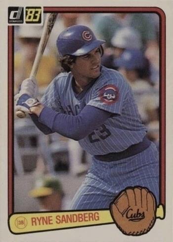 1983 Donruss #277 Ryne Sandberg Rookie Card 1983 Donruss #277 Ryne Sandberg Rookie Card