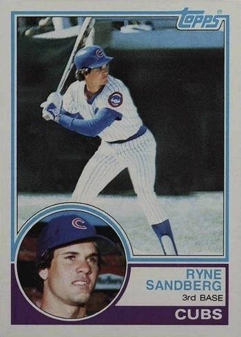 1983 Topps #83 Ryne Sandberg Rookie Card 1983 Topps #83 Ryne Sandberg Rookie Card