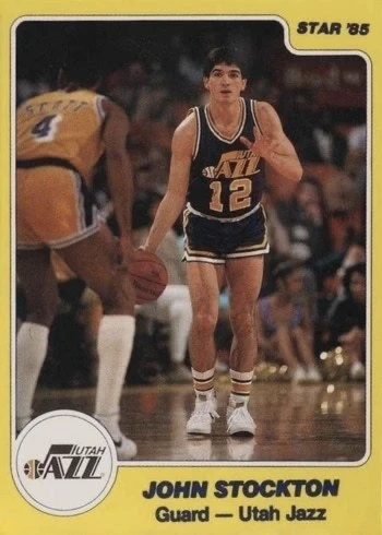 1984 Star #235 John Stockton Rookie Card 1984 Star #235 John Stockton Rookie Card