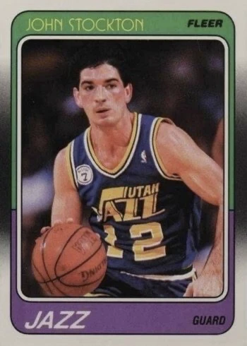 1988 Fleer #115 John Stockton Rookie Card 1988 Fleer #115 John Stockton Rookie Card