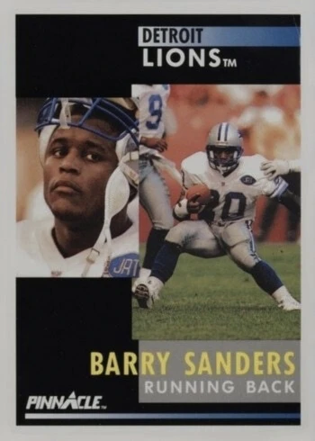 1991 Pinnacle #250 Barry Sanders Football Card 1991 Pinnacle #250 Barry Sanders Football Card