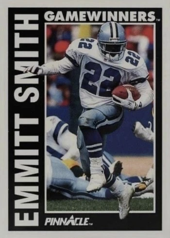 1991 Pinnacle #364 Game Winners Emmitt Smith Football Card 1991 Pinnacle #364 Game Winners Emmitt Smith Football Card