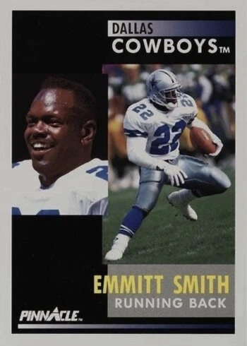 1991 Pinnacle #42 Emmitt Smith Football Card 1991 Pinnacle #42 Emmitt Smith Football Card