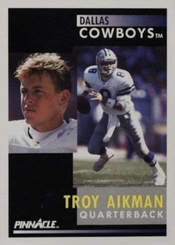 1991 Pinnacle #6 Troy Aikman Football Card 1991 Pinnacle #6 Troy Aikman Football Card