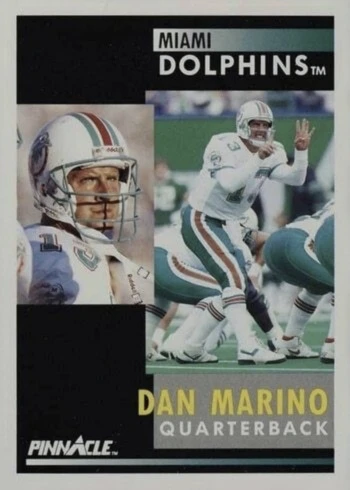 1991 Pinnacle #70 Dan Marino Football Card 1991 Pinnacle #70 Dan Marino Football Card