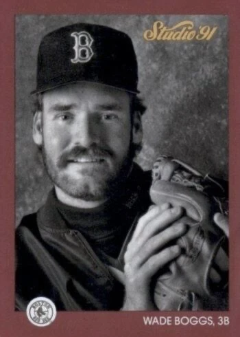 1991 Studio #11 Wade Boggs Baseball Card 1991 Studio #11 Wade Boggs Baseball Card