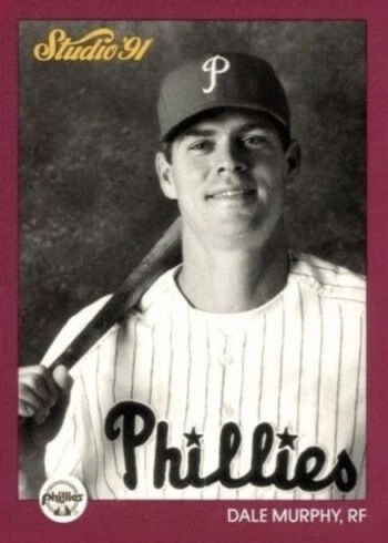 1991 Studio #220 Dale Murphy Baseball Card 1991 Studio #220 Dale Murphy Baseball Card