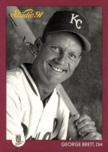 1991 Studio #62 George Brett Baseball Card 1991 Studio #62 George Brett Baseball Card