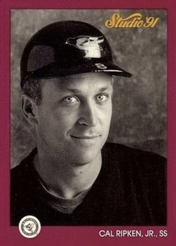 1991 Studio #9 Cal Ripken Jr. Baseball Card 1991 Studio #9 Cal Ripken Jr. Baseball Card