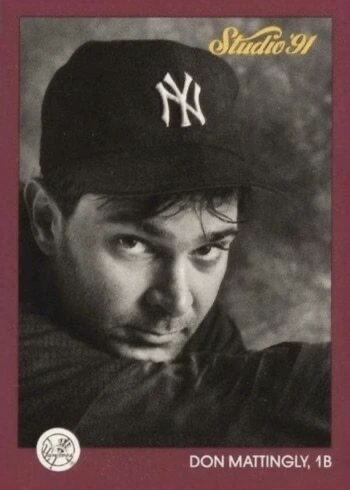 1991 Studio #97 Don Mattingly Baseball Card 1991 Studio #97 Don Mattingly Baseball Card