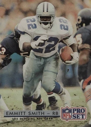 1992 Pro Set #150 Emmitt Smith Football Card 1992 Pro Set #150 Emmitt Smith Football Card