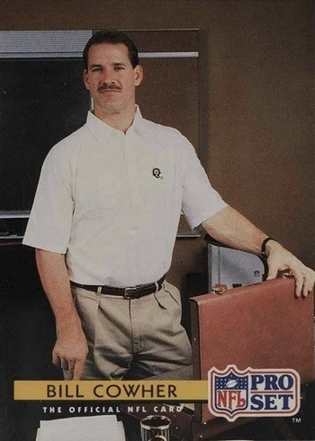1992 Pro Set #306 Bill Cowher Rookie Card 1992 Pro Set #306 Bill Cowher Rookie Card
