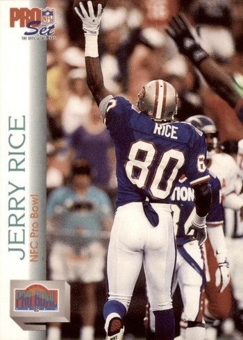 1992 Pro Set #418 Pro Bowl Jerry Rice Football Card 1992 Pro Set #418 Pro Bowl Jerry Rice Football Card