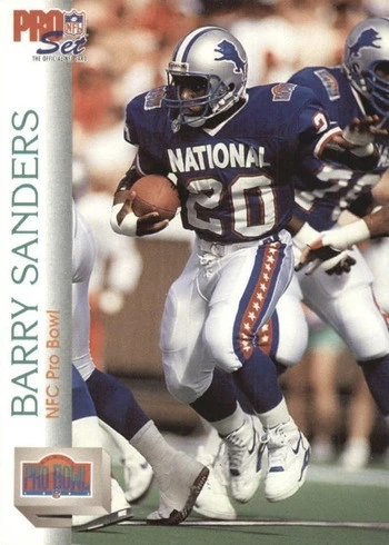 1992 Pro Set #421 Pro Bowl Barry Sanders Football Card 1992 Pro Set #421 Pro Bowl Barry Sanders Football Card