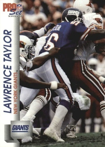 1992 Pro Set #597 Lawrence Taylor Football Card 1992 Pro Set #597 Lawrence Taylor Football Card