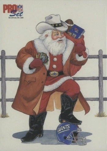 1992 Pro Set Santa Claus Football Card 1992 Pro Set Santa Claus Football Card