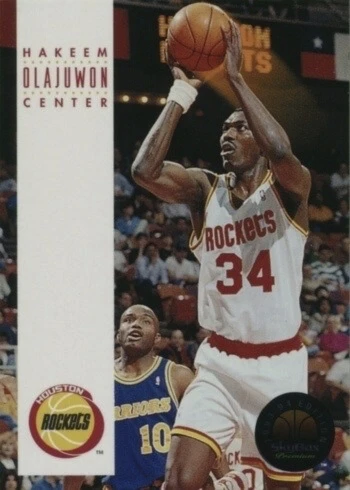 1993 SkyBox #81 Hakeem Olajuwon Basketball Card 1993 SkyBox #81 Hakeem Olajuwon Basketball Card