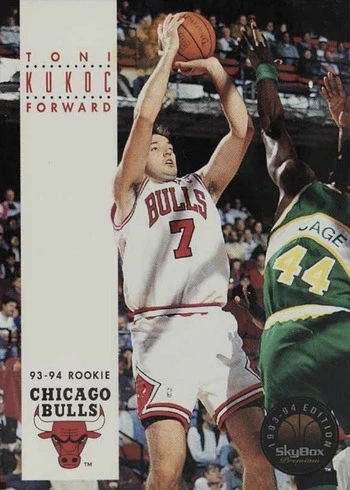 1993 SkyBox Premium #207 Toni Kukoc Rookie Card 1993 SkyBox Premium #207 Toni Kukoc Rookie Card